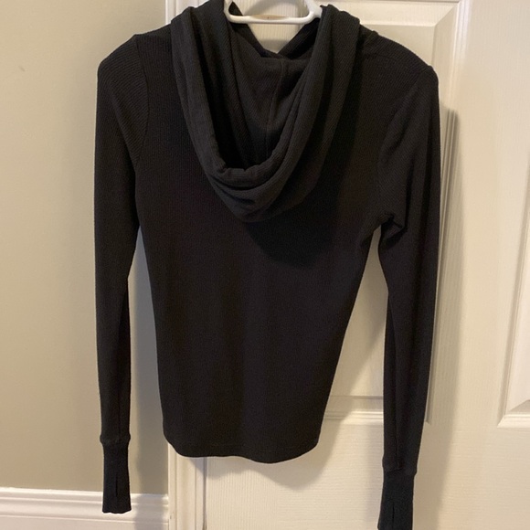 Dark Green Long Sleeve Hoodie - Picture 3 of 3